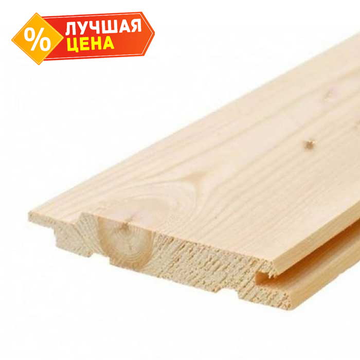 Евровагонка 12.5x96x3000 мм АВ лиственница