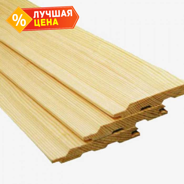 Евровагонка 12.5x96x3000 мм А хвоя