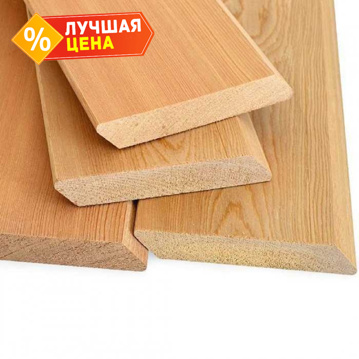 Планкен скошенный 27х100х5000 мм В Лиственница